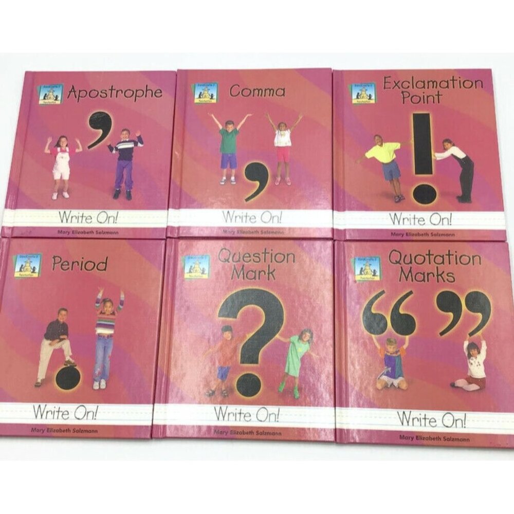 Punctuation Books Complete Set of 6 Mary Salzmann SandCastle Write On Series
